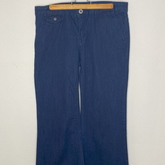 Women's Flare & Wide Leg Jeans in Navy Blue - Picture 5 of 10